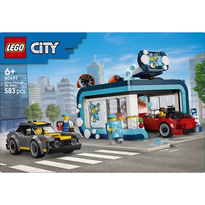 LEGO City 60497 Túnel de lavado de coches drive-through (583 piezas)
