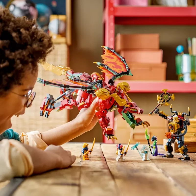 LEGO NINJAGO 71868 Mech dragón transformable de Wyldfyre (821 piezas)