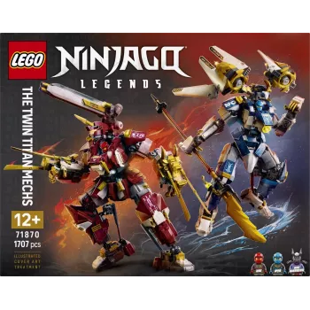 LEGO NINJAGO 71870 Los mechs titán gemelos (1707 piezas)