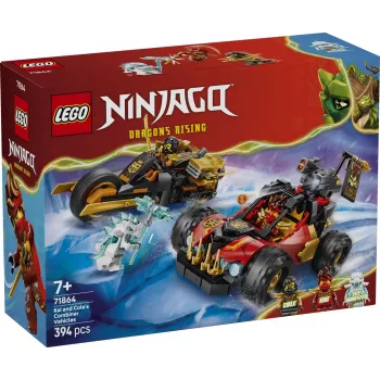 LEGO NINJAGO 71864 Vehículos combinados de Kai y Cole (394 piezas)