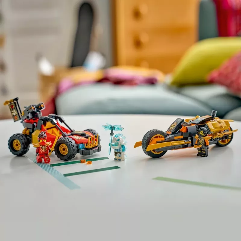 LEGO NINJAGO 71864 Vehículos combinados de Kai y Cole (394 piezas)