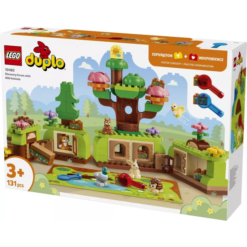 LEGO DUPLO 10480 Bosque de exploración con animales salvajes (131 piezas)