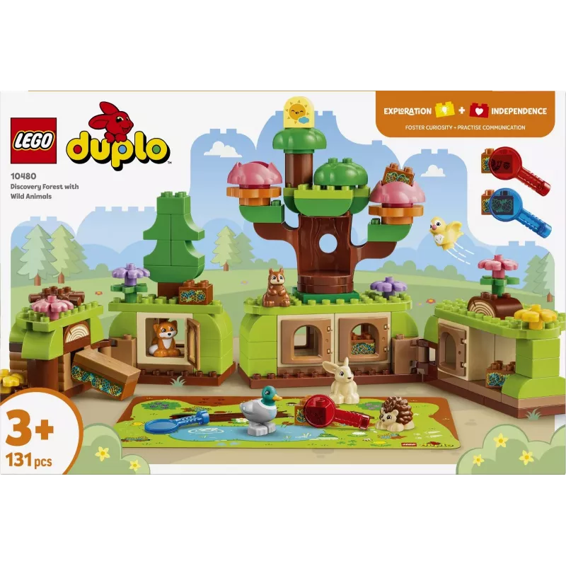 LEGO DUPLO 10480 Bosque de exploración con animales salvajes (131 piezas)