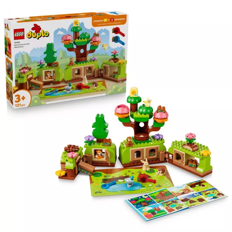 LEGO DUPLO 10480 Bosque de exploración con animales salvajes (131 piezas)
