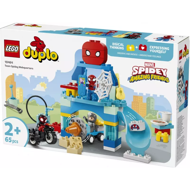 LEGO DUPLO Marvel 10464 Escondite del equipo Spidey (65 piezas)