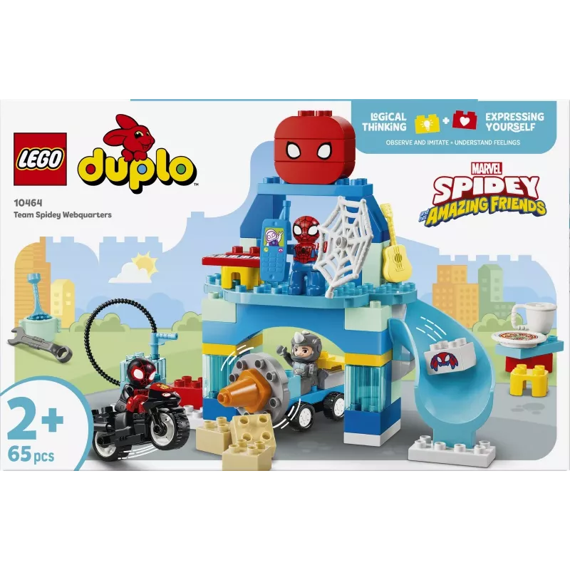 LEGO DUPLO Marvel 10464 Escondite del equipo Spidey (65 piezas)