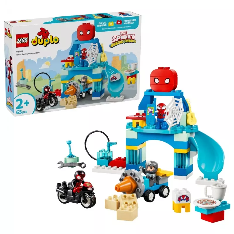 LEGO DUPLO Marvel 10464 Escondite del equipo Spidey (65 piezas)
