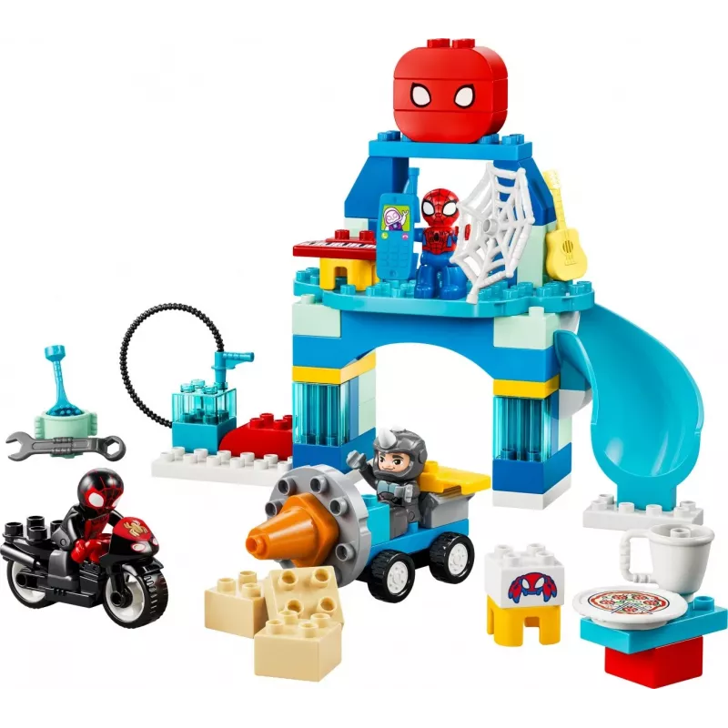 LEGO DUPLO Marvel 10464 Escondite del equipo Spidey (65 piezas)