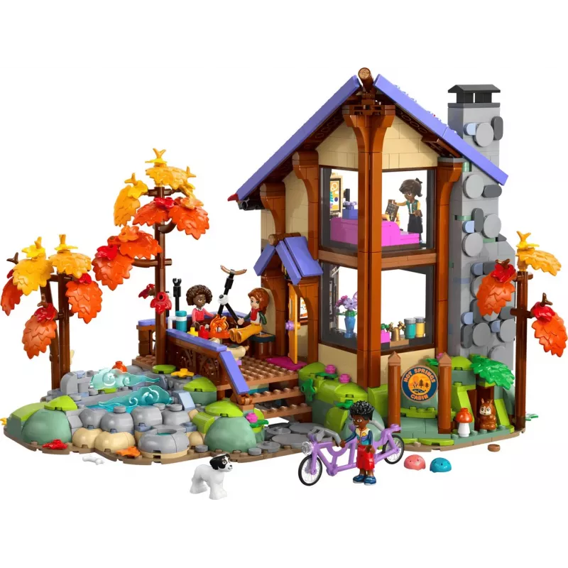LEGO Friends 42705 Cabaña acogedora del bosque otoñal (1229 piezas)