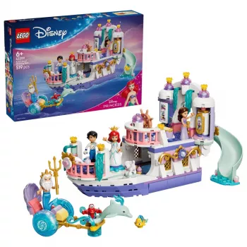 LEGO Disney 43299 Barco de boda real de Ariel (519 piezas)