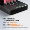 AXAGON ADSA-M2C44 Estación de acoplamiento USB4 40Gbps para 4 bahías M.2 NVMe SSD con función de clonación sin conexión, aluminio, refrigeración activa
