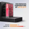 AXAGON ADSA-M2C44 Estación de acoplamiento USB4 40Gbps para 4 bahías M.2 NVMe SSD con función de clonación sin conexión, aluminio, refrigeración activa