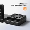 AXAGON ADSA-M2C44 Estación de acoplamiento USB4 40Gbps para 4 bahías M.2 NVMe SSD con función de clonación sin conexión, aluminio, refrigeración activa