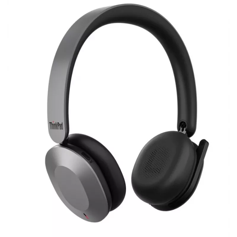 Lenovo ThinkPad Auriculares plegables inalámbricos de doble modo con ANC 8550 (Aura Edition) - USB-A, Microsoft Teams, Sound by Bose, Bluetooth 5.3, Black & Silver