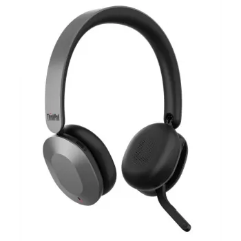 Lenovo ThinkPad Auriculares plegables inalámbricos de doble modo con ANC 8550 (Aura Edition) - USB-A, Microsoft Teams, Sound by Bose, Bluetooth 5.3, Black & Silver