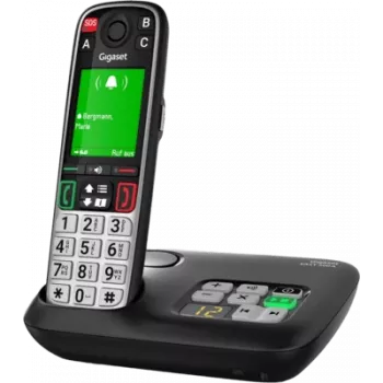 Gigaset EASY 500A Teléfono inalámbrico DECT con contestador automático, tecla SOS, pantalla en color de 2,2