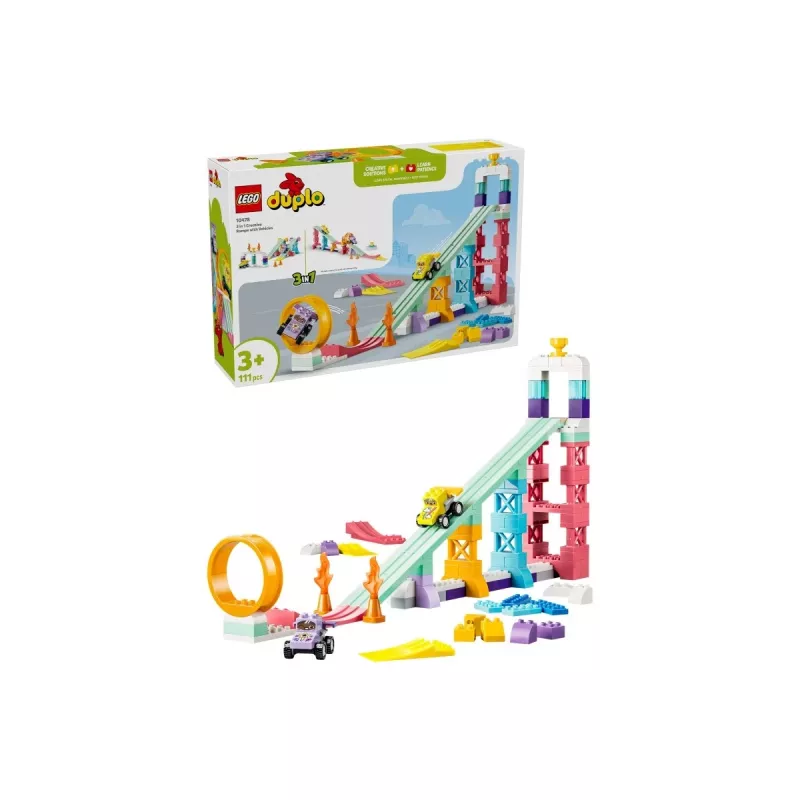 LEGO DUPLO 10478 3 en 1 Rampas creativas con vehículos