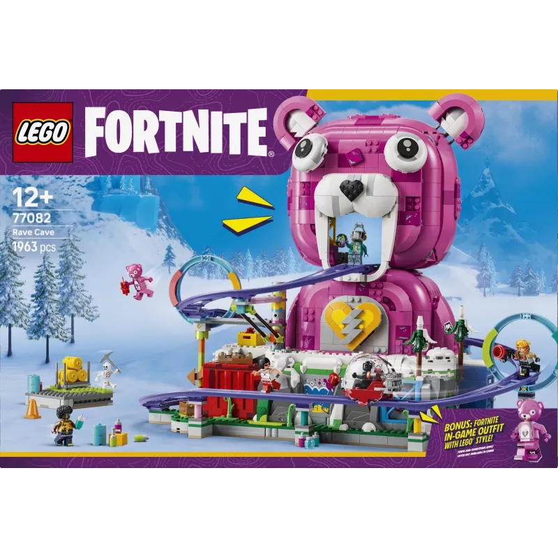 LEGO Fortnite 77082 Cueva rave (1963 piezas, a partir de 12 años)