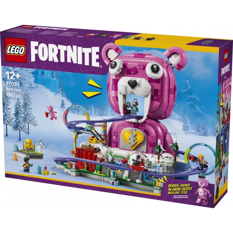 LEGO Fortnite 77082 Cueva rave (1963 piezas, a partir de 12 años)