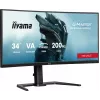 iiyama G-Master GCB3484WQSU-B2 Red Eagle Monitor gaming curvo 86,4 cm (34 inch) 3440 x 1440 píxeles UWQHD VA 200Hz 0,6ms FreeSync Premium HDMI DisplayPort USB Hub Altavoces Negro