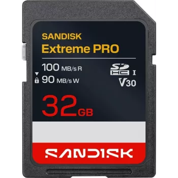 SanDisk Extreme PRO SDHC UHS-I 32GB Tarjeta de memoria 100MB/s V30 U3