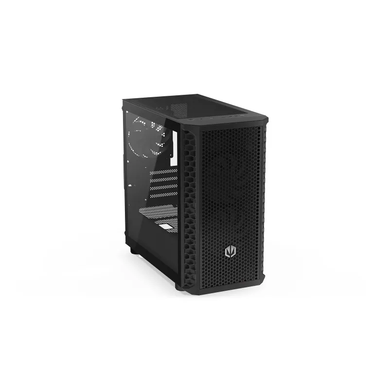 Caja de PC Endorfy Signum M30 ARGB — Micro Tower mATX, frontal de malla, 3 ventiladores ARGB de 120 mm, cristal templado, USB-C 20 Gb/s