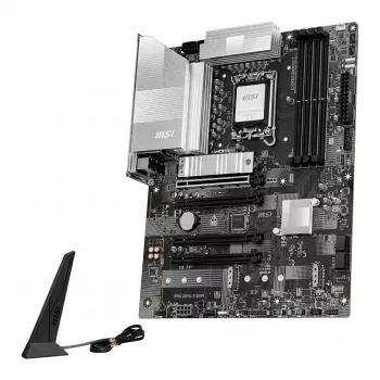 MSI PRO Z890-S WIFI6E Placa base - Intel Z890, LGA 1851, ATX, DDR5 hasta 8800+ MT/s (OC), PCIe 5.0, M.2 Gen5, Wi-Fi 6E, LAN 2.5G
