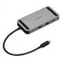 Targus DOCK429GL USB4 Dual Video 4K Mini Dock, Dual HDMI 2.0, 140W EPR PD Pass-Through, Gigabit Ethernet, Plata