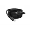 DIGITUS USB4 Version 2.0 Cable de silicona USB-C a USB-C 80Gbps 240W 16K 0,5m Negro AK-300350-005-S