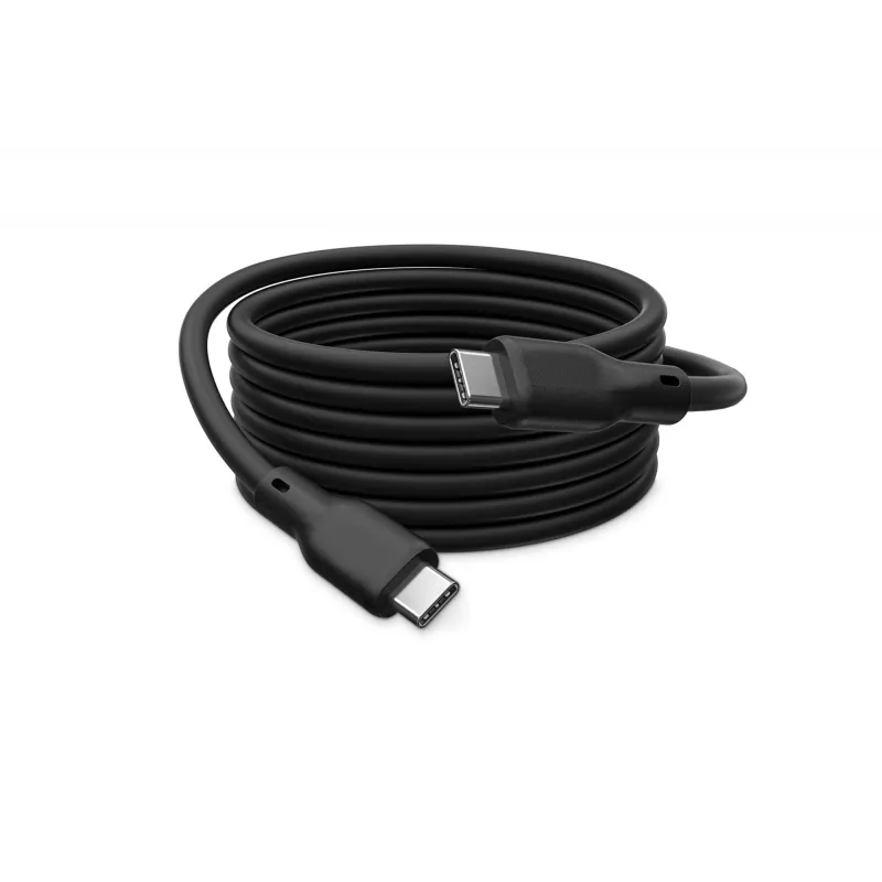 DIGITUS USB4 Version 2.0 Cable de silicona USB-C a USB-C 80Gbps 240W 16K 0,5m Negro AK-300350-005-S