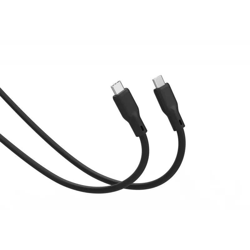DIGITUS USB4 Version 2.0 Cable de silicona USB-C a USB-C 80Gbps 240W 16K 0,5m Negro AK-300350-005-S