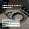 DIGITUS USB4 Version 2.0 Cable de silicona USB-C a USB-C 80Gbps 240W 16K 0,5m Negro AK-300350-005-S