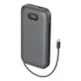 Belkin UltraCharge Pro Laptop Power Bank 27K 27000mAh 240W con cable USB-C integrado y pantalla digital, Antracita