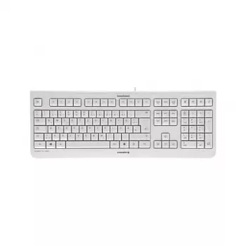CHERRY KC 1000 Teclado USB con cable - Distribución QWERTY española, Gris claro