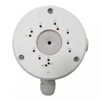 Reolink RLA-JBS1 Caja de conexiones — aleación de aluminio, impermeable, para cámaras Bullet y PoE, Ø 11,4 cm, blanco