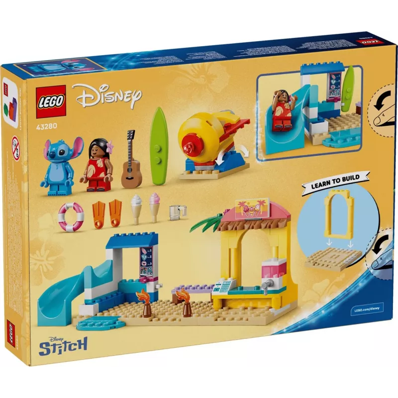 LEGO Disney 43280 Beach Fun with Lilo & Stitch (113 piezas)