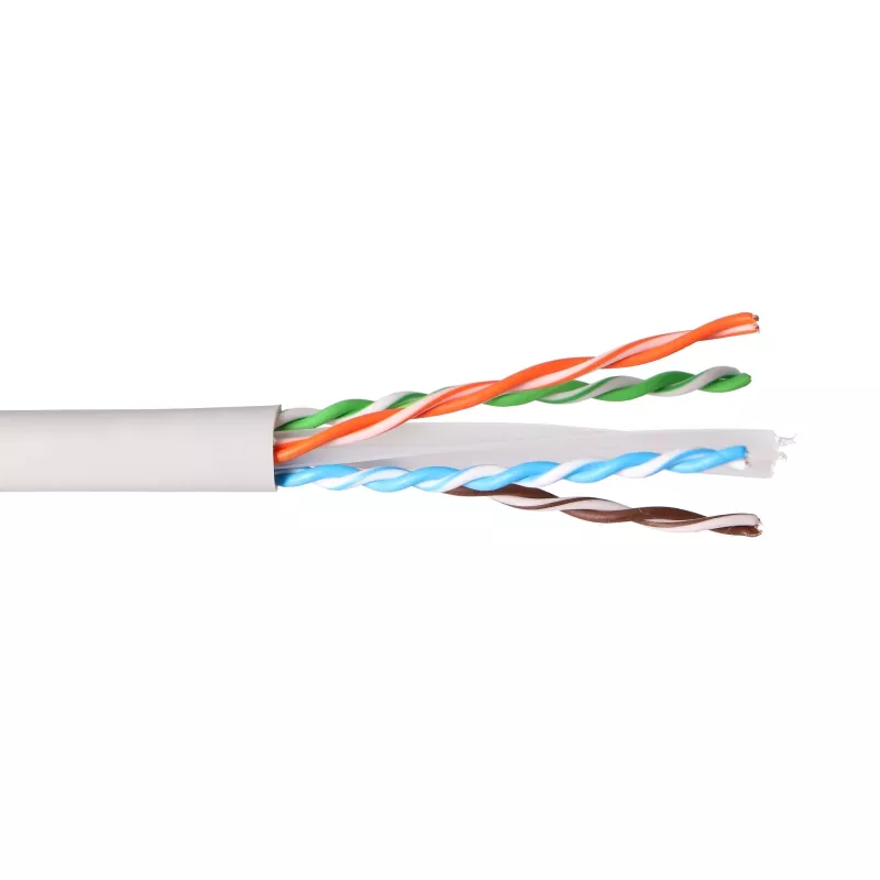 Extralink CAT6A U/UTP Cable de instalación de par trenzado para interior 305 m Blanco EX.96631