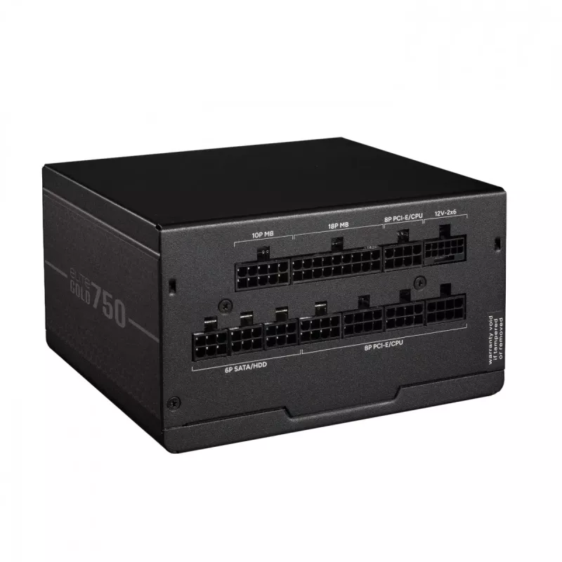 Cooler Master Elite Gold 750 750W ATX 3.1 80 PLUS Gold Fuente de alimentación totalmente modular Negra MPX-7505-AFAG-BEU