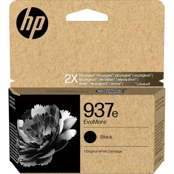 HP 937e EvoMore Cartucho de tinta original negro (4S6W9NE, 53 ml, alto rendimiento)