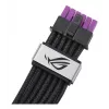ASUS ROG Equalizer 12V-2x6 PCIe 5.1 / ATX 3.1 cable de alimentación GPU, 0,75 m, 16 AWG, Negro (90YE00BN-B0QA00)