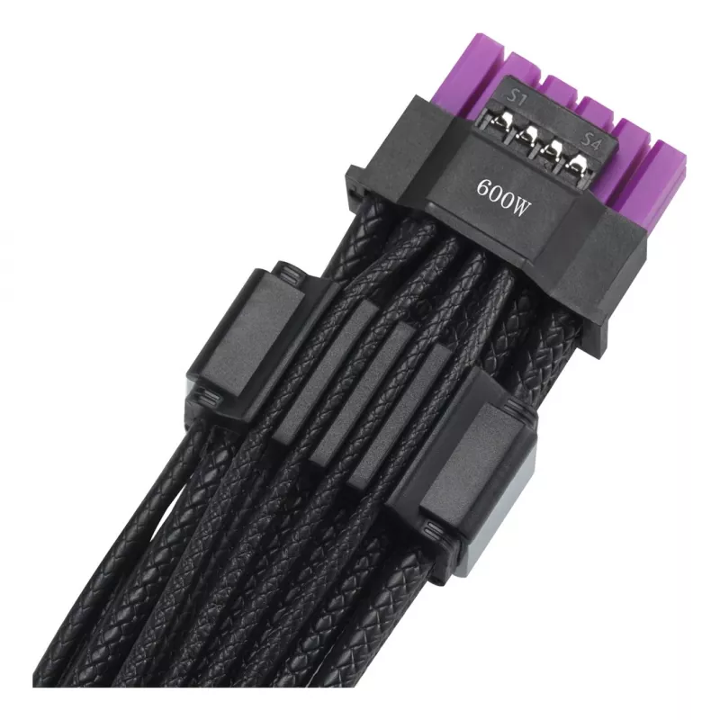 ASUS ROG Equalizer 12V-2x6 PCIe 5.1 / ATX 3.1 cable de alimentación GPU, 0,75 m, 16 AWG, Negro (90YE00BN-B0QA00)