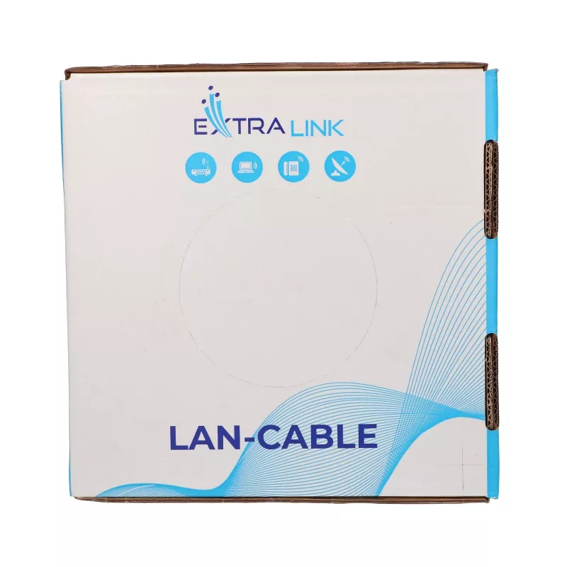 Extralink CAT6A U/UTP cable de instalación de interior de par trenzado 100 m EX.96655