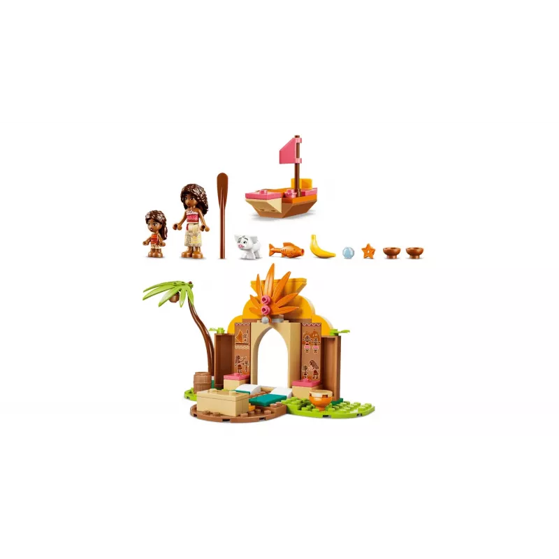 LEGO Disney Moana 43282 casa del pueblo y barco
