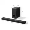LG S80TY barra de sonido 3.1.3 canales 480W Dolby Atmos con subwoofer inalámbrico