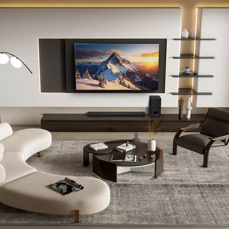 LG S80TY barra de sonido 3.1.3 canales 480W Dolby Atmos con subwoofer inalámbrico