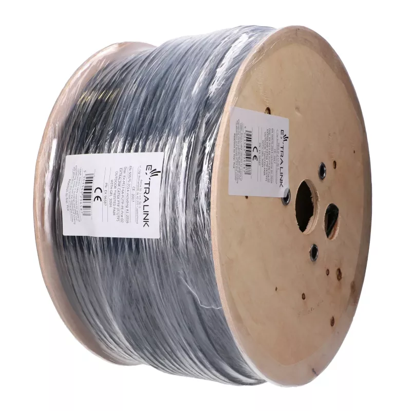 Extralink CAT6A FTP (F/UTP) cable de par trenzado outdoor con gel 305 m EX.96587