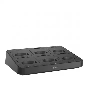 Gigaset Multicharger PRO estación de carga modular de 6 ranuras para teléfonos DECT