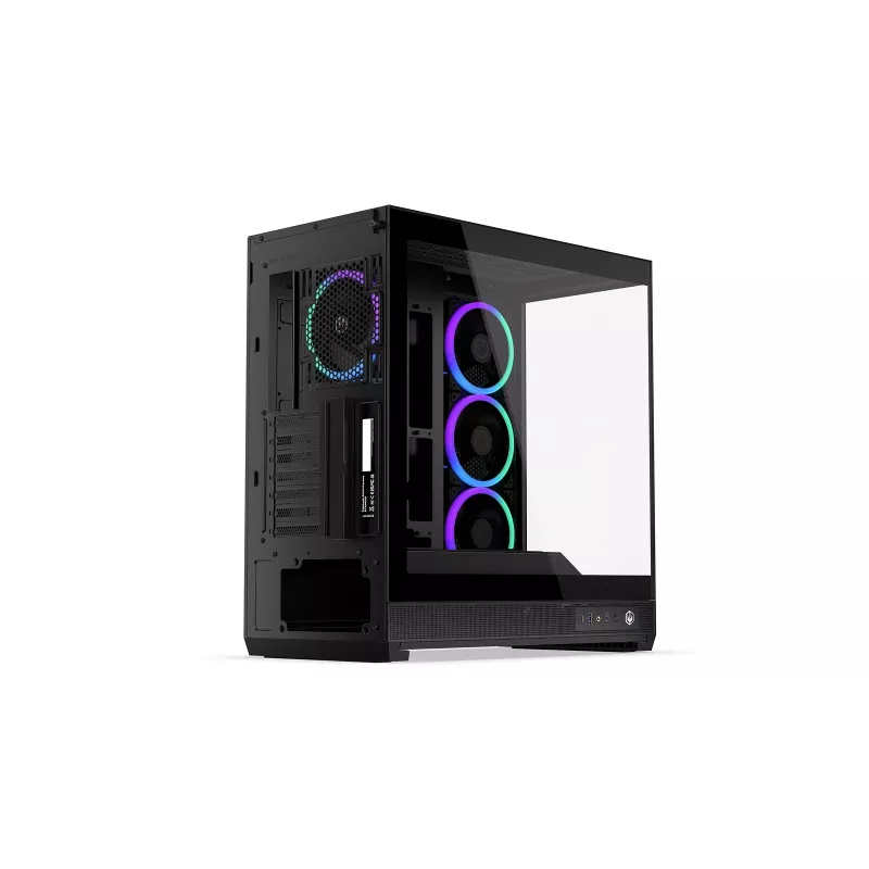 ENDORFY Fishtank 6000 Corona caja para PC semitorre - negra, doble cristal templado, 4 ventiladores ARGB, USB-C, E-ATX