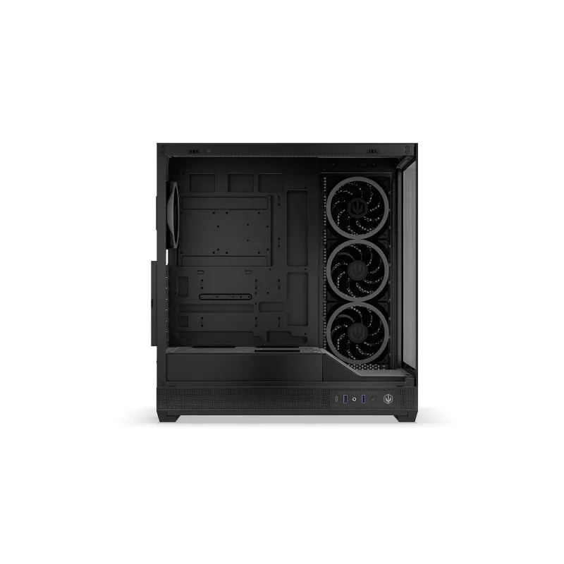 ENDORFY Fishtank 6000 Corona caja para PC semitorre - negra, doble cristal templado, 4 ventiladores ARGB, USB-C, E-ATX