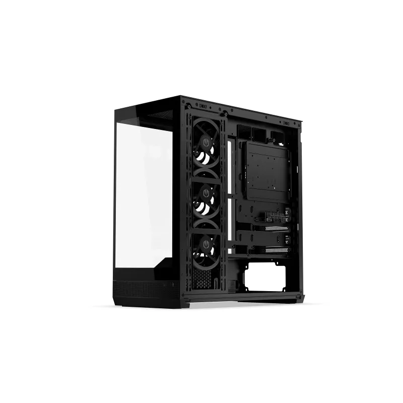 ENDORFY Fishtank 6000 Corona caja para PC semitorre - negra, doble cristal templado, 4 ventiladores ARGB, USB-C, E-ATX